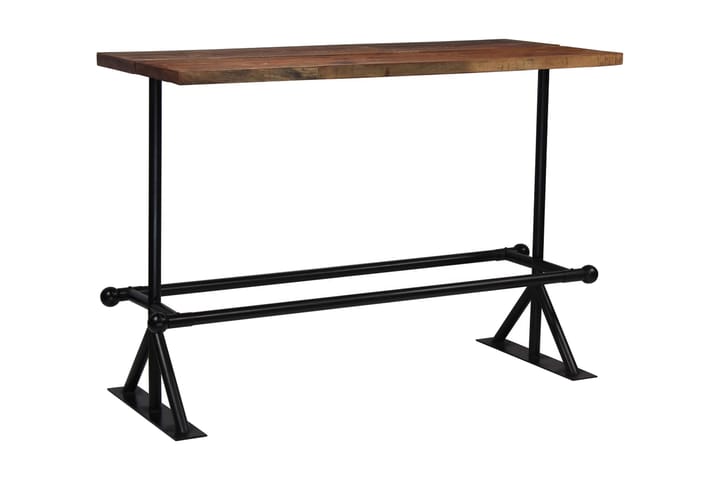 Baaripöytä kierrätetty puu tummanruskea 150x70x107 cm - Ruskea - Baaripöytä