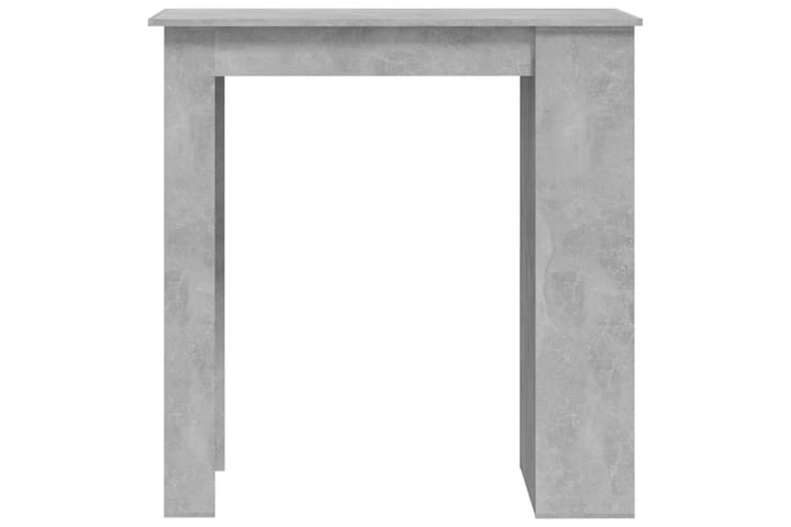 Baaripöytä säilytystelineellä betoninharmaa 102x50x103,5 cm - Harmaa - Baaripöytä