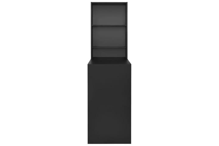 Baaripöytä kaapilla musta 115x59x200 cm - Musta - Baaripöytä