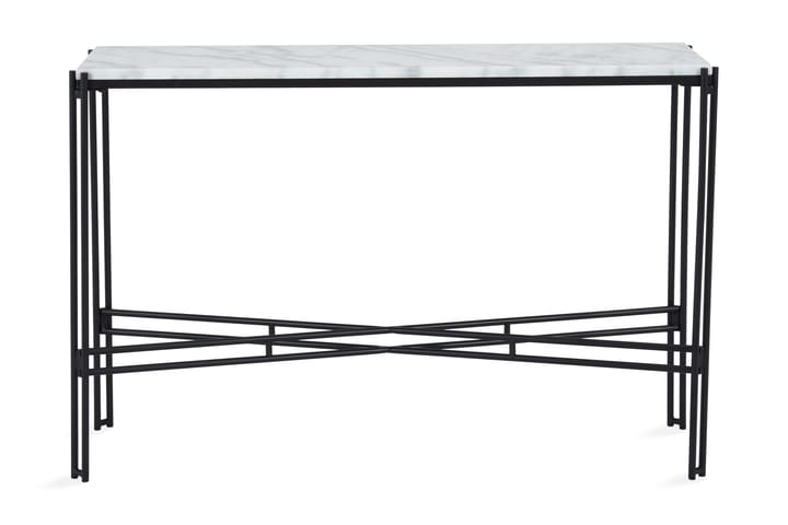 Apupöytä Sisko 100 cm Marmori - Musta/Valkoinen - Marmoripöydät - Konsolipöytä - Eteispöytä