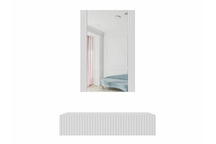 Meikkauspöytä Juniskär 80x42 cm - Valkoinen - Meikki- & kampauspöydät