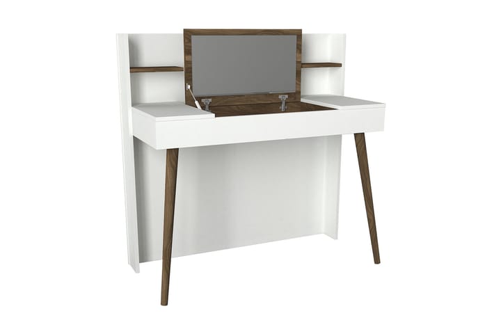 Meikkipöytä Bondsjö 116 cm - Ruskea/Valkoinen - Meikkipöytä peilillä - Meikki- & kampausp�öydät
