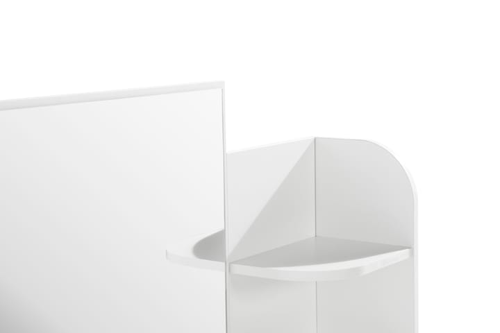 Meikkipöytä Lycke 108 cm - Valkoinen - Meikkipöytä peilillä - Meikki- & kampauspöydät