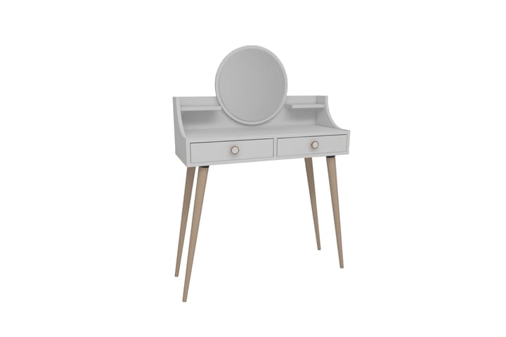 Meikkipöytä Mamt 90 cm - Valkoinen - Meikki- & kampauspöydät