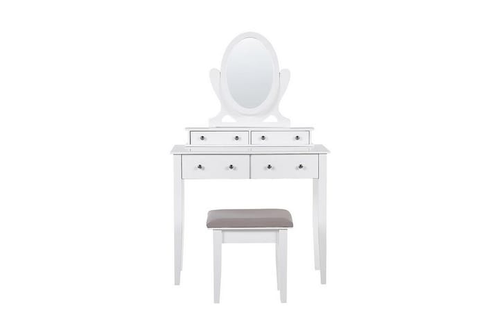Peilipöytä Surchaud 90 cm - Valkoinen - Meikkipöytä peilillä - Meikki- & kampauspöydät