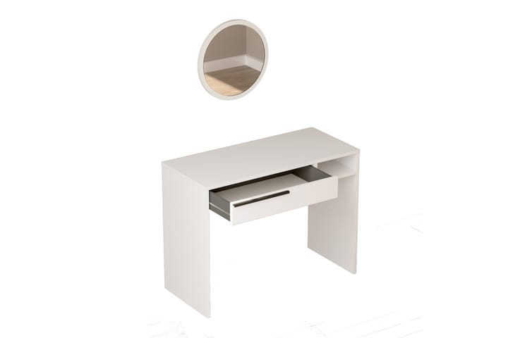Meikkipöytä Naho 100 cm - Valkoinen - Meikki- & kampauspöydät
