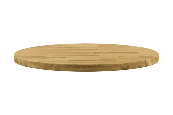 Pöytälevy kiinteä tammipuu pyöreä 44mm 400 mm - Ruskea - Pöytälevy - Pöydänjalat & tarvikkeet