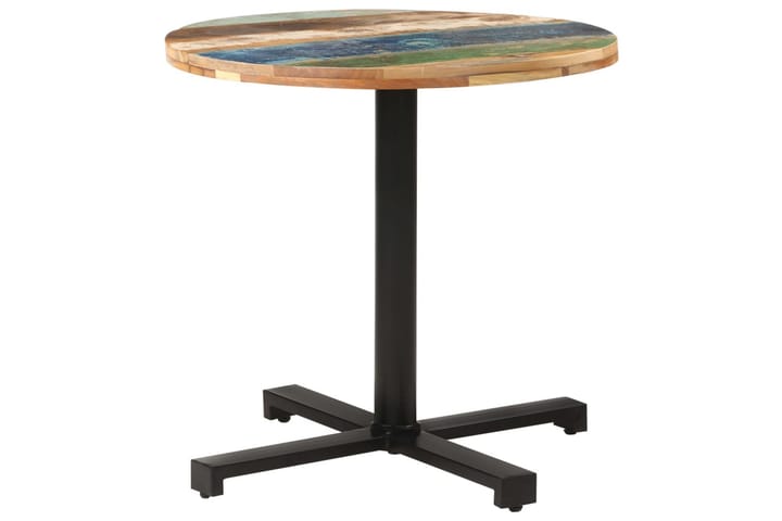 Bistropöytä pyöreä Ø80x75 cm kierrätetty täyspuu - Ruokapöydät & keittiön pöydät