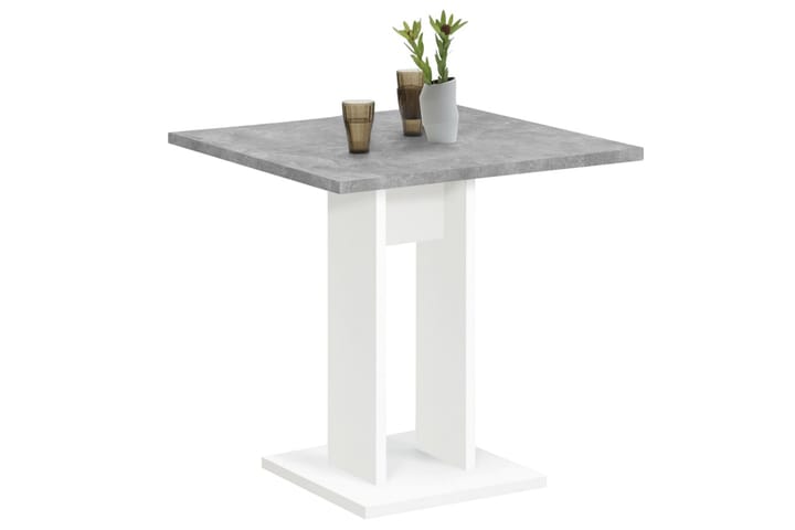 FMD Ruokapöytä 70 cm betoninharmaa ja valkoinen - Ruokapöydät & keittiön pöydät