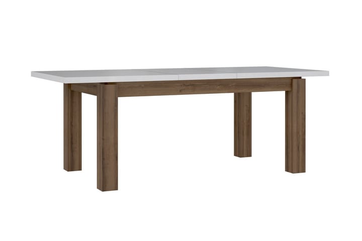Jatkettava pöytä Billins 160 cm - Valkoinen - Ruokapöydät & keittiön pöydät