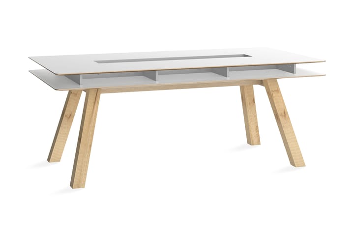 Pöytä 4You 200x100 cm Valkoinen - VOX - Ruokapöydät & keittiön pöydät