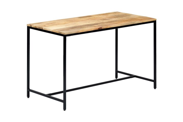 Ruokapöytä 120x60x75 cm karkea mangopuu - Ruskea - Ruokapöydät & keittiön pöydät