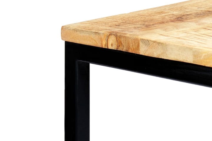 Ruokapöytä 120x60x75 cm karkea mangopuu - Ruskea - Ruokapöydät & keittiön pöydät