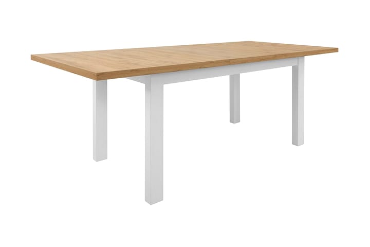 Ruokapöytä Andrepo - Valkoinen/Puu/Luonnonväri - Ruokapöydät & keittiön pöydät