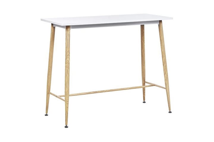 Ruokapöytä Baixo 90 cm - Valkoinen / vaalea puu - Ruokapöydät & keittiön pöydät