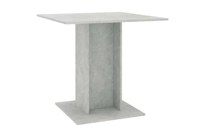 Ruokapöytä betoninharmaa 80x80x75 cm lastulevy - Harmaa - Ruokapöydät & keittiön pöydät