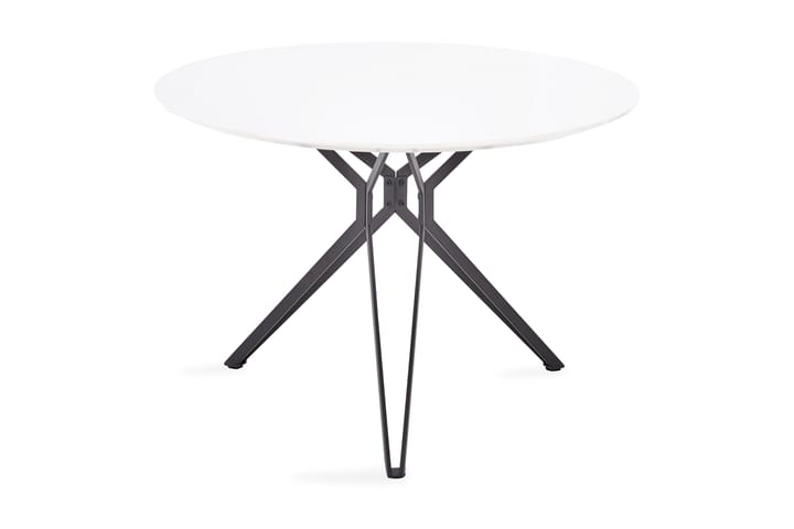 Ruokapöytä Elling 120 cm - Valkoinen/Musta - Ruokapöydät & keittiön pöydät