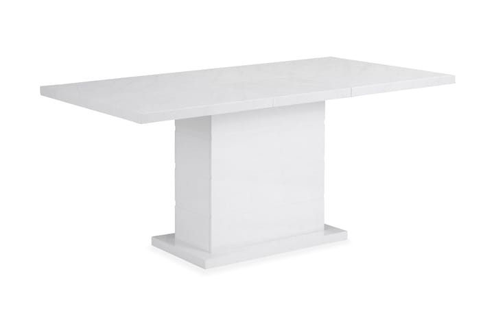 Ruokapöytä Griffith Jatkettava 120/160 cm - Marmori/Valkoinen - Ruokapöydät & keittiön pöydät