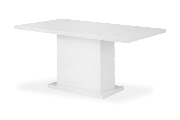 Ruokapöytä Griffith Jatkettava 120/160 cm - Marmori/Valkoinen - Ruokapöydät & keittiön pöydät