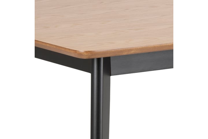 Ruokapöytä Hallaci 120 cm - Luonnonväri/Musta - Ruokapöydät & keittiön pöydät
