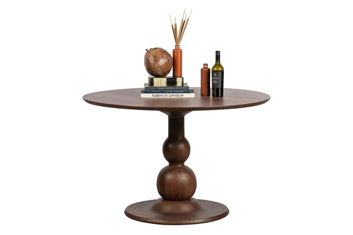 Ruokapöytä Icoro 120 cm Pyöreä - Mango/Vaaleanruskea - Ruokapöydät & keittiön pöydät