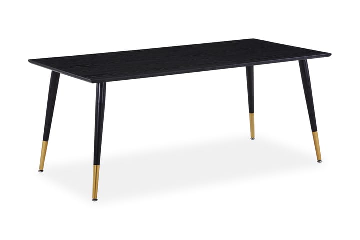 Ruokapöytä Kenton 180 cm - Musta/Messinki - Ruokapöydät & keittiön pöydät