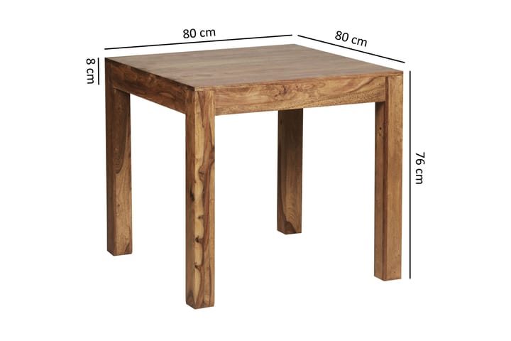 Ruokapöytä Loneman 80 cm - Puu/Luonnonväri - Ruokapöydät & keittiön pöydät