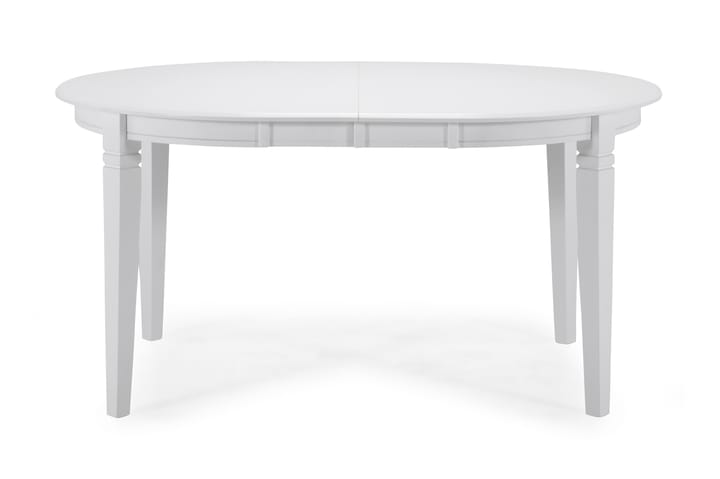 Ruokapöytä Lowisa Jatkettava 150 cm Ovaali - Valkoinen - Ruokapöydät & keittiön pöydät