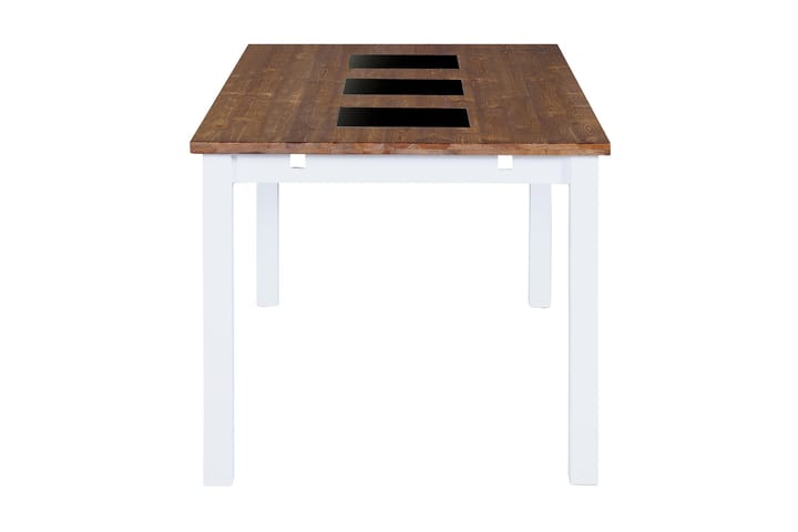 Ruokapöytä Octavia 180 cm Jatkettava - Luonnonväri/valkoinen/musta - Ruokapöydät & keittiön pöydät