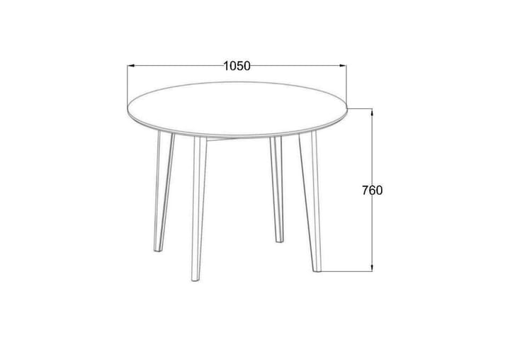 Ruokapöytä Roxby 105 cm Tammi - Ruokapöydät & keittiön pöydät