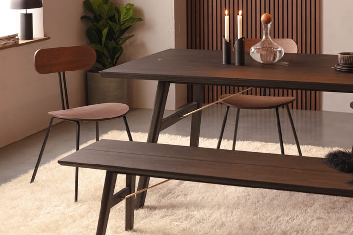 Ruokapöytä Ryndon 200 cm Massiivitammi - Ruskea - Ruokapöydät & keittiön pöydät