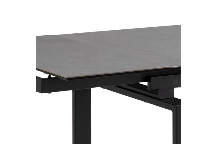 Ruokapöytä Vonarx 240 cm - Lasi/Musta/Matta Musta - Ruokapöydät & keittiön pöydät