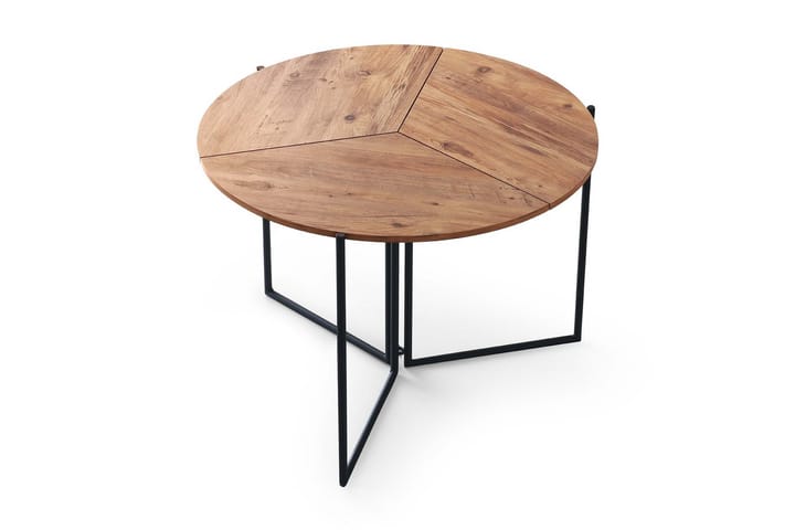 Ruokapöytä Yaprak 100 cm - Luonnonväri/Musta - Ruokapöydät & keittiön pöydät
