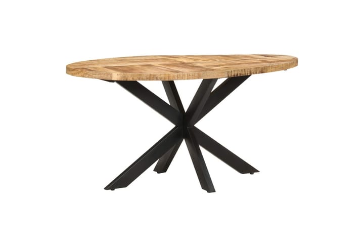 Ruokapöytä 160x90x75 cm karkea mangopuu - Ruokapöydät & keittiön pöydät