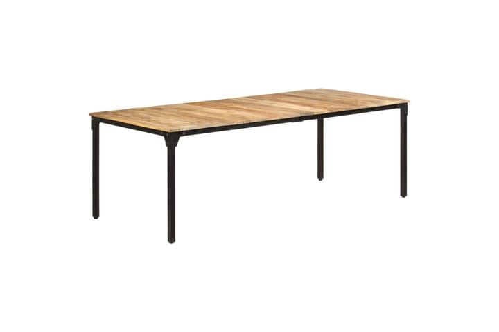 Ruokapöytä 220x100x76 cm karkea mangopuu - Ruokapöydät & keittiön pöydät