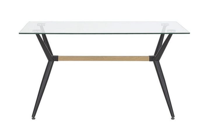 Ruokapöytä Aramina 140 cm - Lasi/Musta - Ruokapöydät & keittiön pöydät