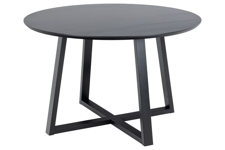 Ruokapöytä Saneha 120 cm Pyöreä - Musta - Ruokapöydät & keittiön pöydät