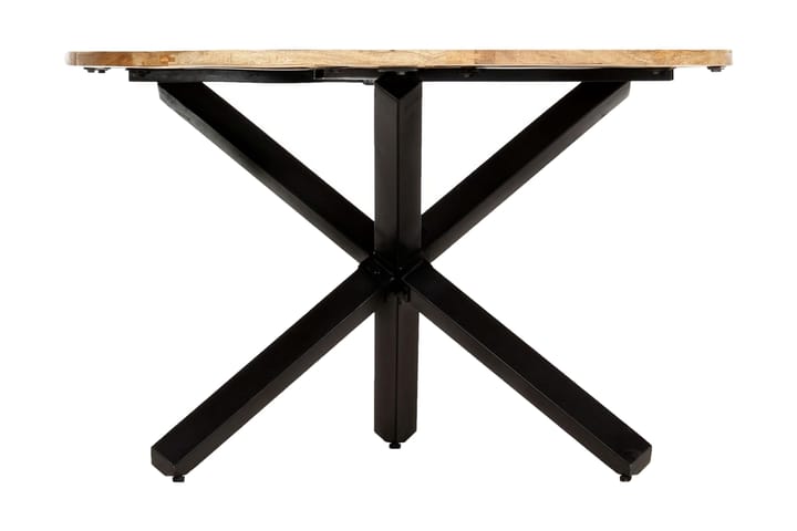 Ruokapöytä pyöreä 120x76 cm mangopuu - Ruskea - Ruokapöydät & keittiön pöydät