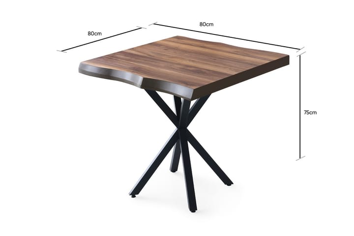Ruokapöytä Paqus 80 cm - Pähkinä - Ruokapöydät & keittiön pöydät