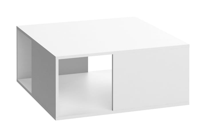 Sohvapöytä 4You 80 cm Säilytyksellä Hylly Valkoinen - VOX - Sohvapöytä