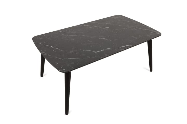 Sohvapöytä Arnebyn 100 cm Marmorikuvio - Musta - Marmoripöydät - Sohvapöytä