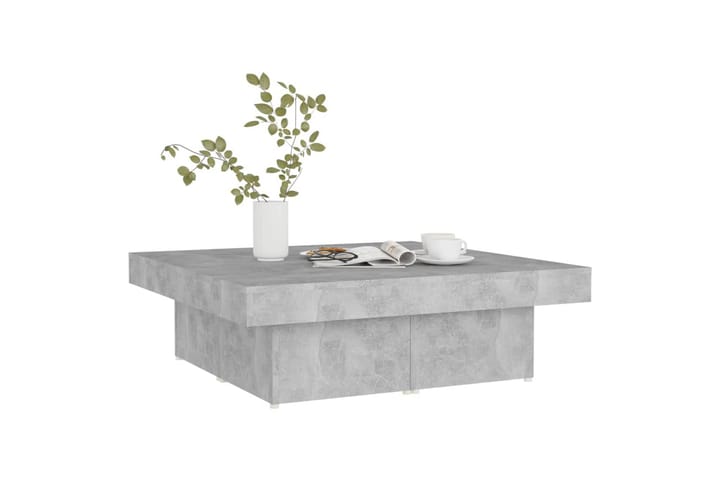 Sohvapöytä betoninharmaa 90x90x28 cm lastulevy - Sohvapöytä