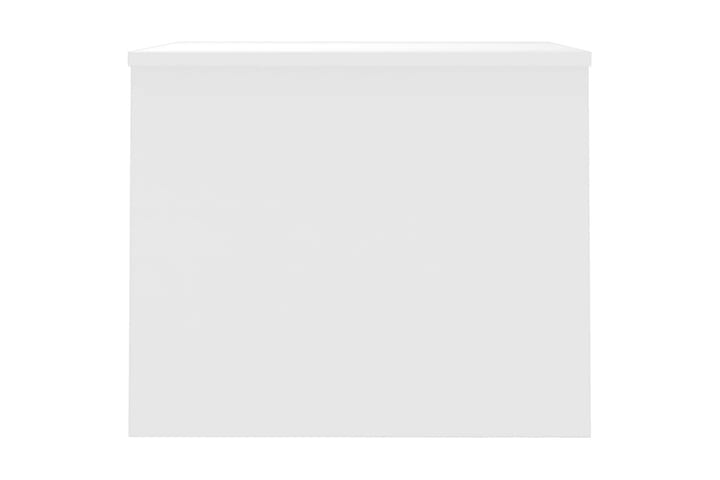 Sohvapöytä korkeakiilto valkoinen 80x50,5x41,5 cm tekninen p - Valkoinen - Sohvapöytä