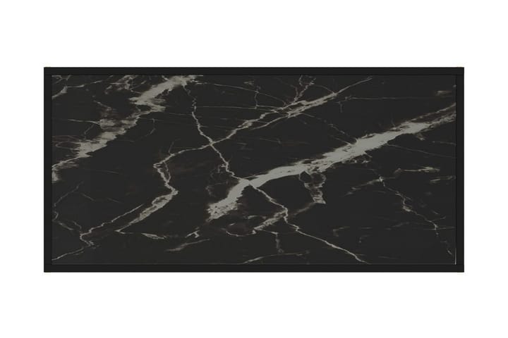 Sohvapöytä musta 100x50x35 cm karkaistu lasi - Musta - Sohvapöytä