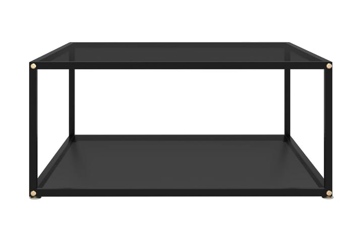 Sohvapöytä musta 80x80x35 cm karkaistu lasi - Musta - Sohvapöytä