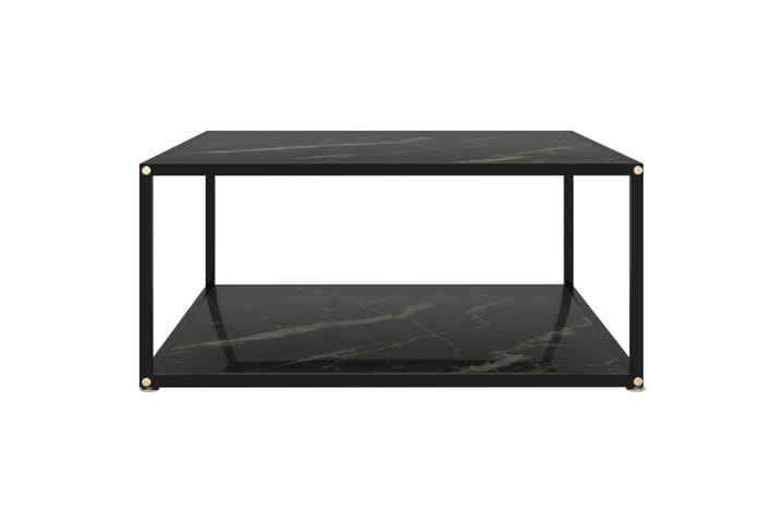 Sohvapöytä musta 80x80x35 cm karkaistu lasi - Musta - Sohvapöytä