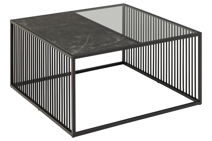 Sohvapöytä Saklani 80x80 cm - Musta - Sohvapöytä
