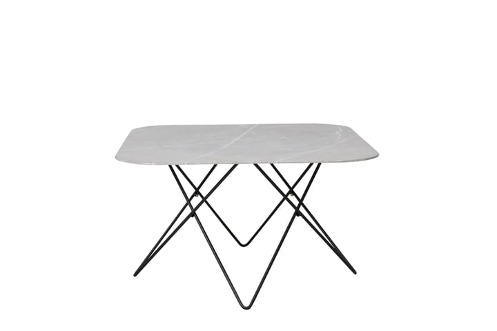 Sohvapöytä Tristar 80 cm Marmori/Harmaa/Musta - Marmoripöydät - Sohvapöytä