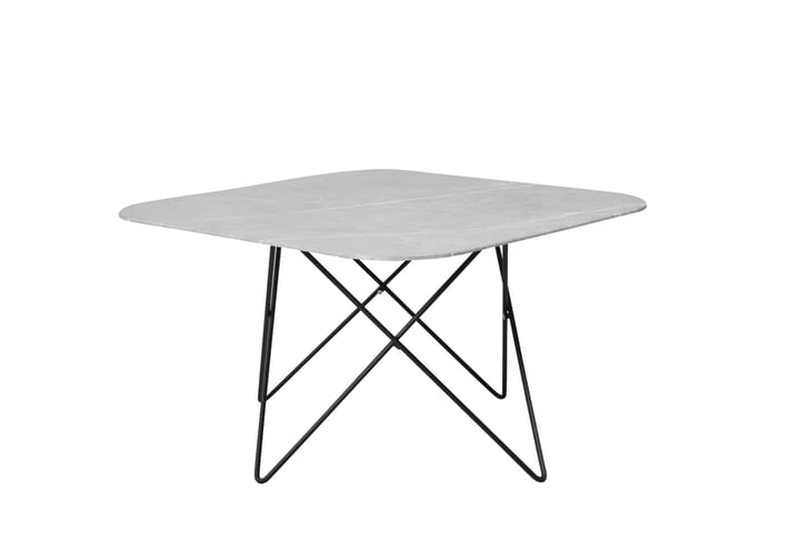 Sohvapöytä Tristar 80 cm Marmori/Harmaa/Musta - Marmoripöydät - Sohvapöytä