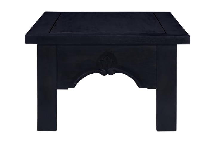 Sohvapöytä vaalea musta kahvi 100x50x30 cm täysi mahonki - Musta - Sohvapöytä